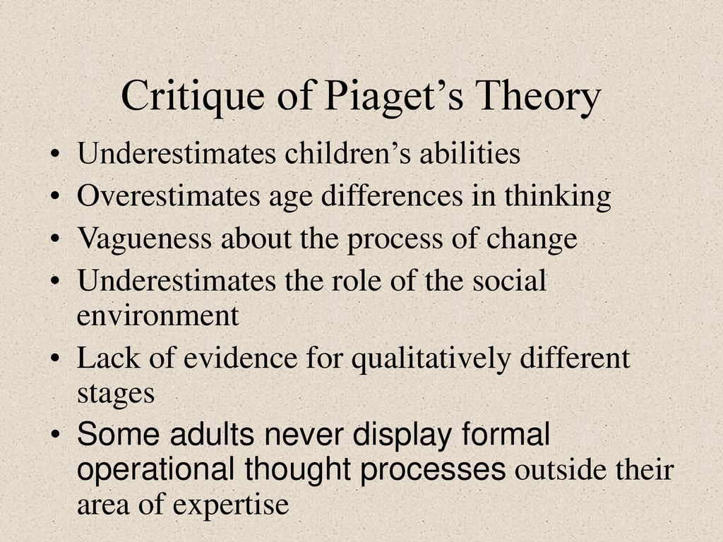 Piaget s Cognitive Development Theory ppt download